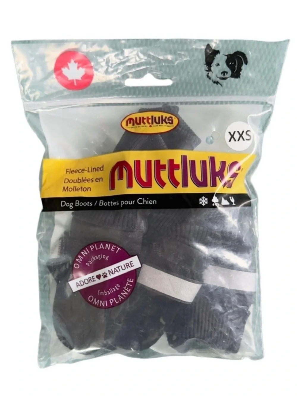 Muttluks Waterproof Fleece Lined Dog Boots XXS Set of 4 – NEW